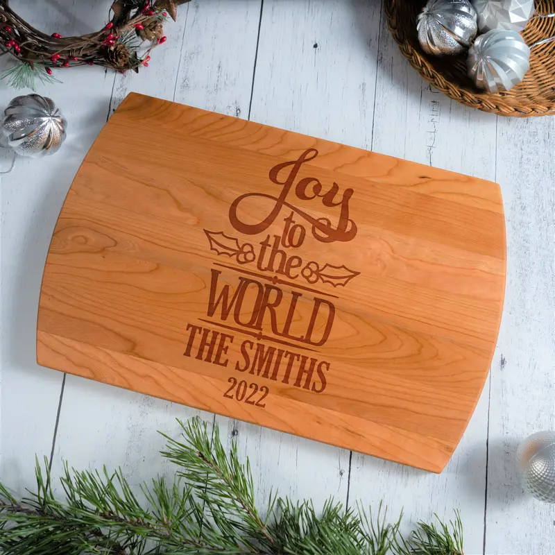 Joy To The World | Personalized Engraved Cutting Board