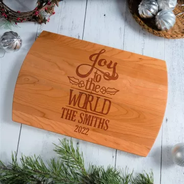 Joy To The World | Personalized Engraved Cutting Board