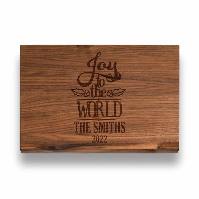 Joy To The World | Personalized Engraved Cutting Board