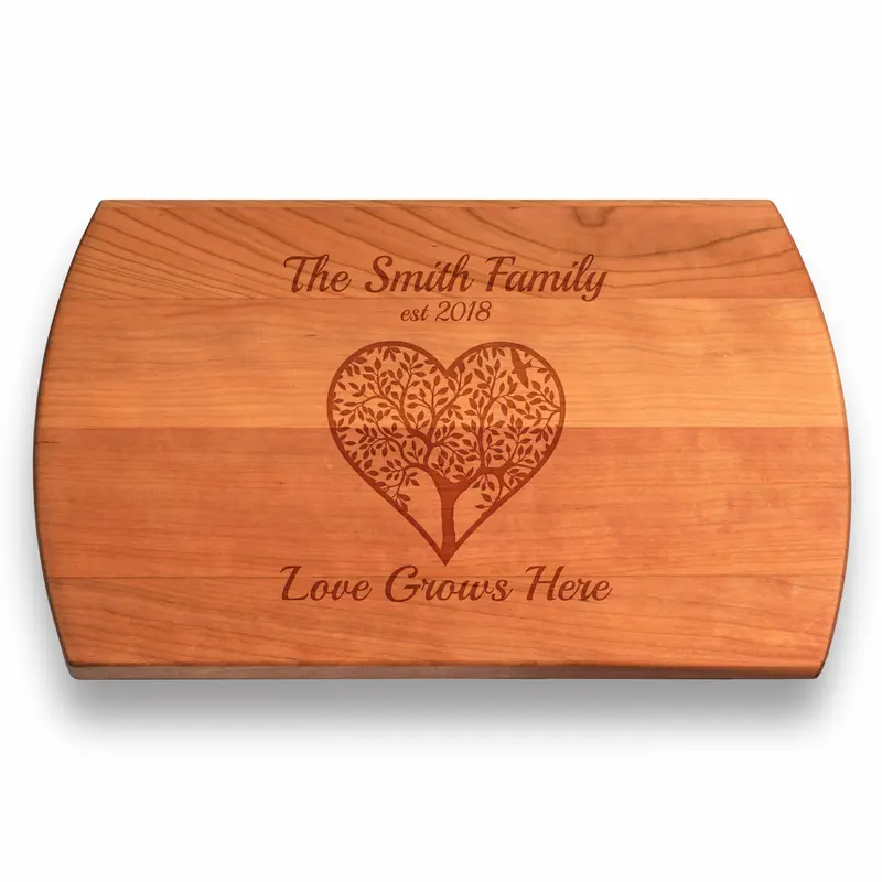Love Grows Here | Personalized Engraved Cutting Board