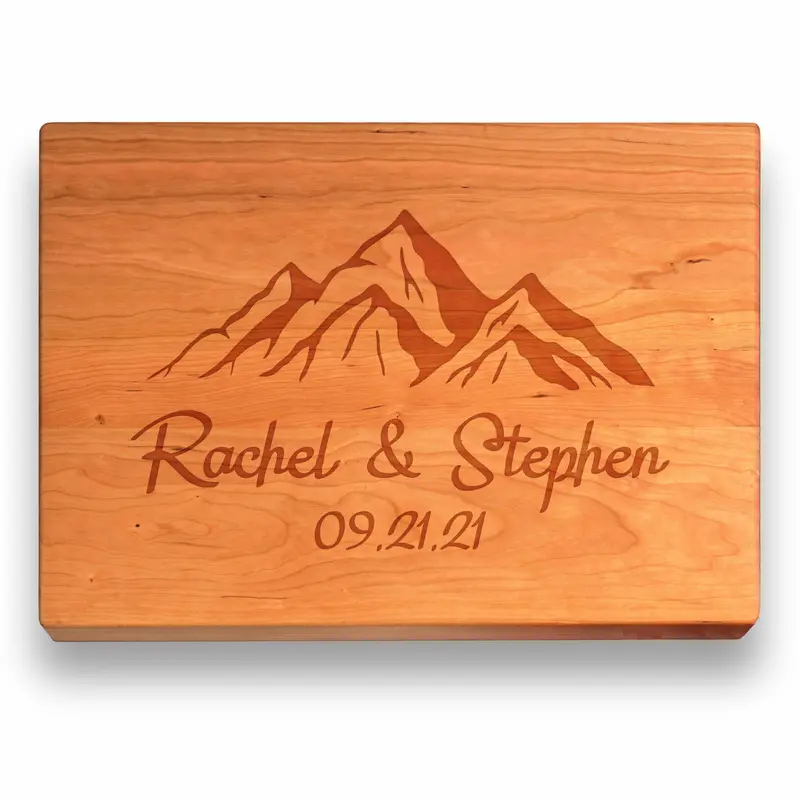 Mountain View | Personalized Engraved Cutting Board