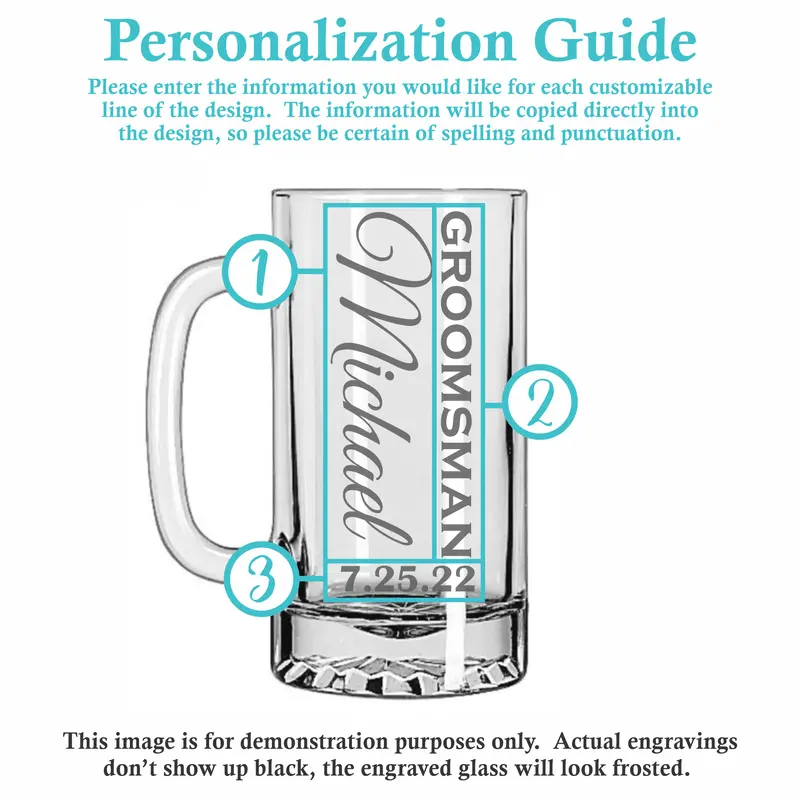 Vertical | Personalized 16oz Beer Mug