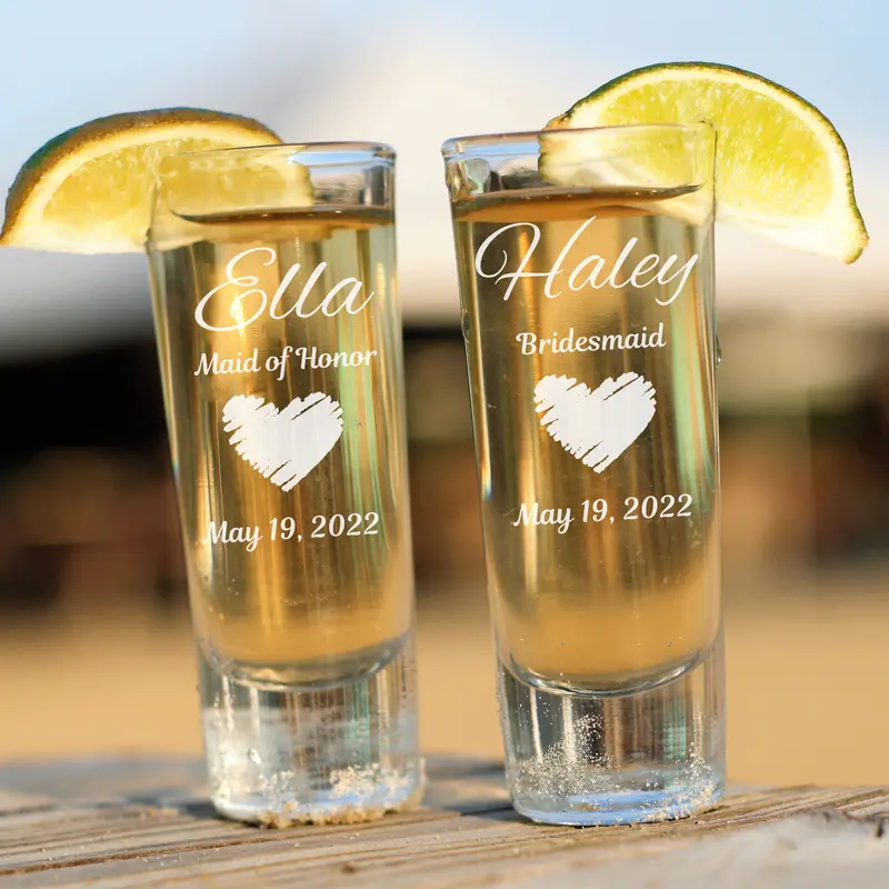 Heart | Personalized 2oz Tall Shot Glass