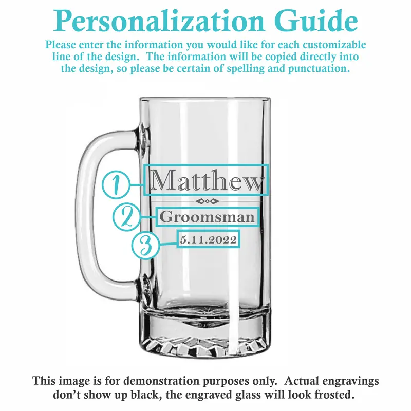Formal | Personalized 16oz Beer Mug