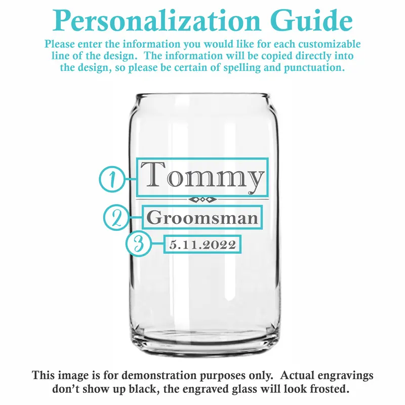Formal | Personalized 16oz Beer Can Glass
