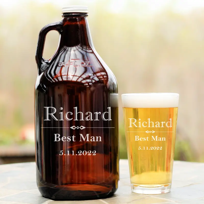 Formal | Personalized 64oz Glass Growler