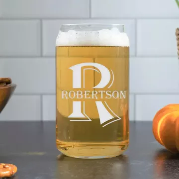 Classic | Personalized 16oz Beer Can Glass