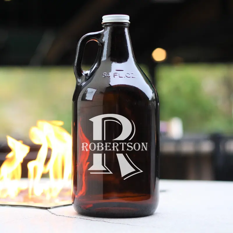 Classic | Personalized 64oz Glass Growler