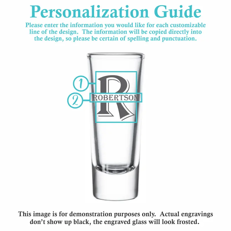 Classic | Personalized 2oz Tall Shot Glass