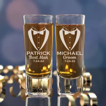 Tuxedo | Personalized 2oz Tall Shot Glass