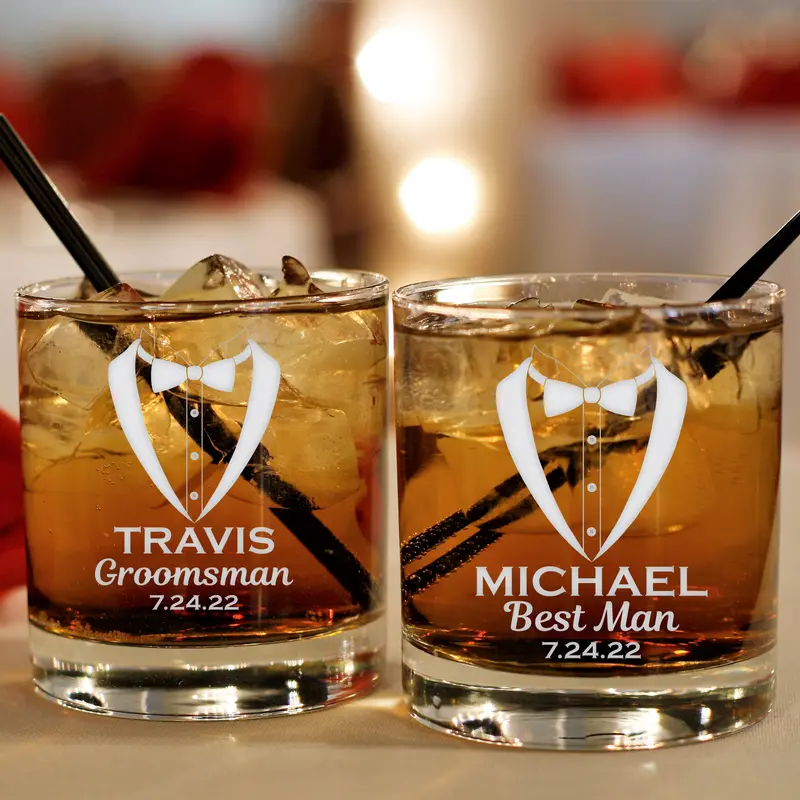 Tuxedo | Personalized 11oz Whiskey Glass