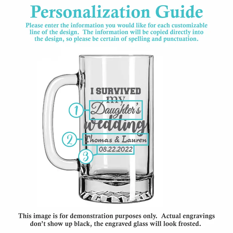 I Survived | Personalized 16oz Beer Mug