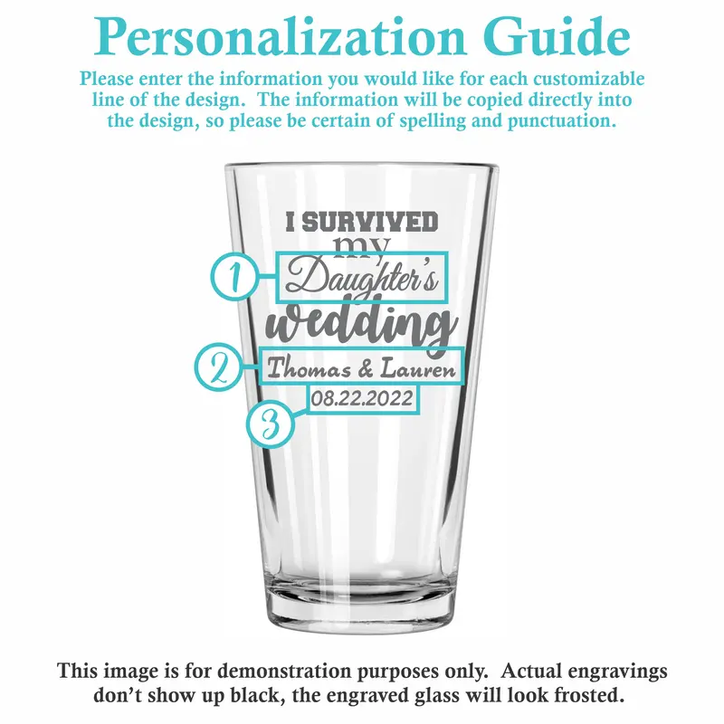 I Survived | Personalized 16oz Pint Glass
