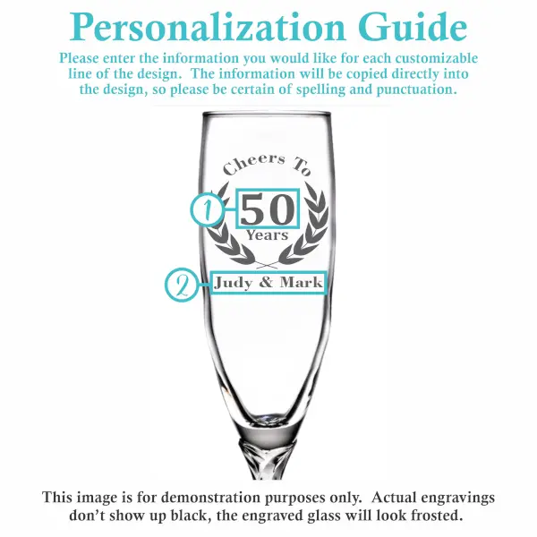 Cheers to Years | Personalized 6oz Champagne Flute