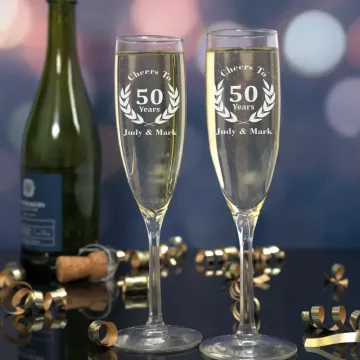 Cheers to Years | Personalized 6oz Champagne Flute