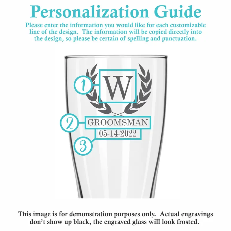 Cheers | Personalized 16oz Pilsner Glass