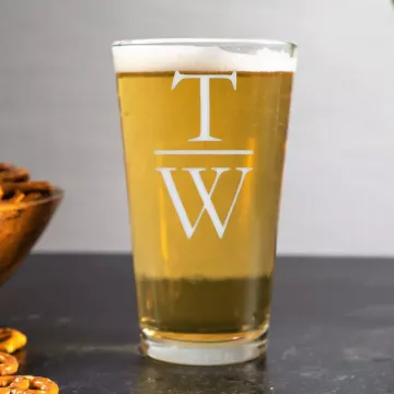 Stacked | Personalized 16oz Pint Glass