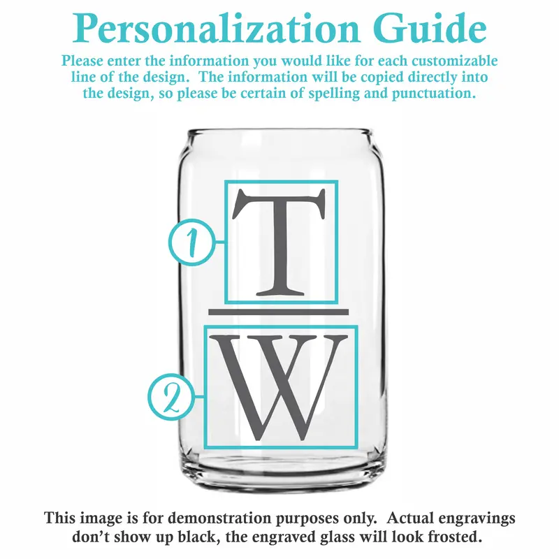 Stacked | Personalized 16oz Beer Can Glass