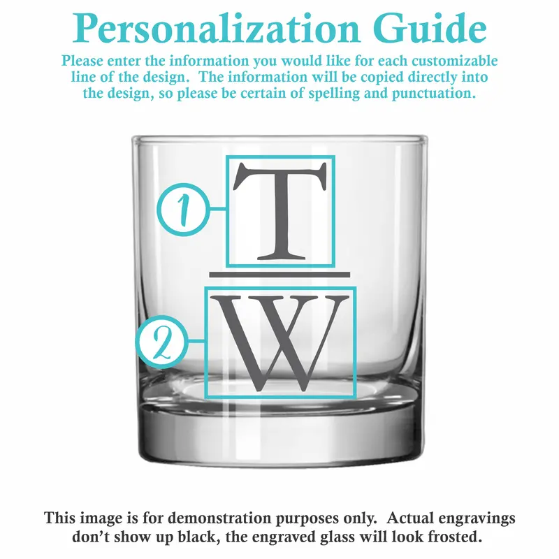 Stacked | Personalized 11oz Whiskey Glass