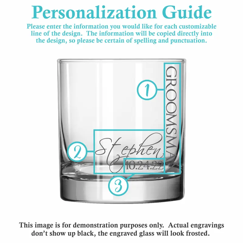 Handwritten | Personalized 11oz Whiskey Glass
