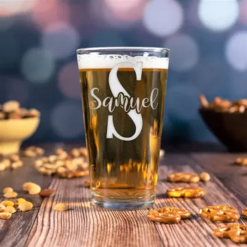 Magical Monogram | Personalized 16oz Pint Glass