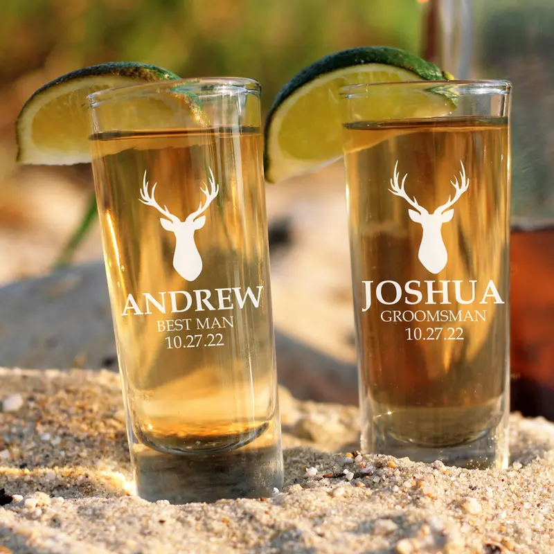 Buck | Personalized 2oz Tall Shot Glass