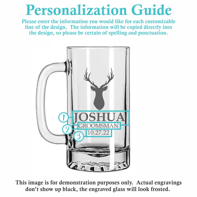 Buck | Personalized 16oz Beer Mug