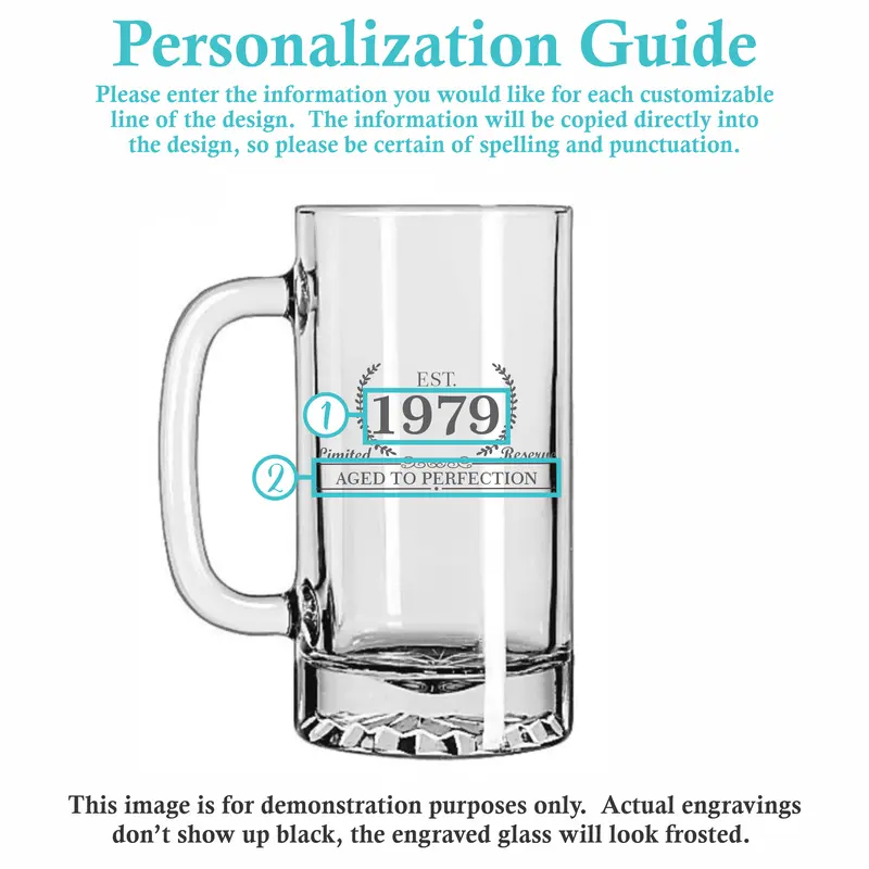Well Aged | Personalized 16oz Beer Mug
