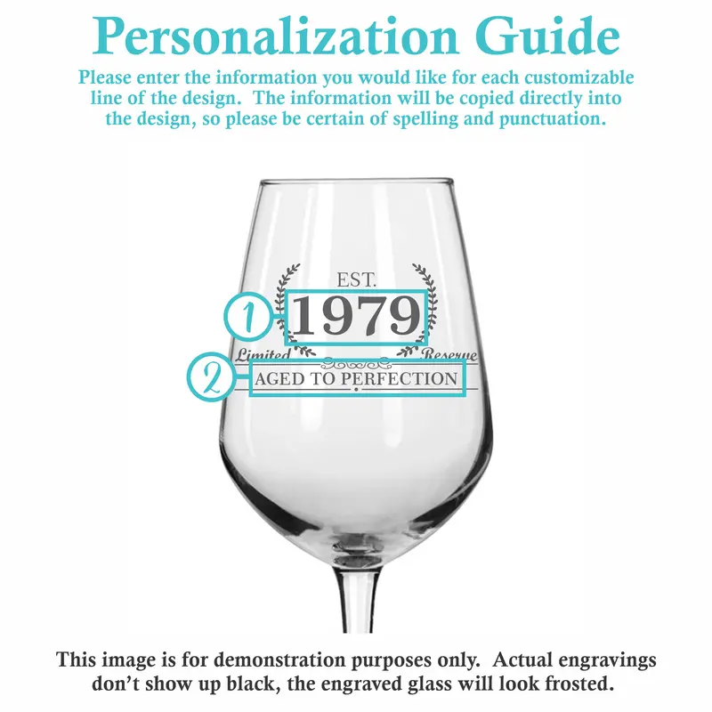 Well Aged | Personalized 12.5oz Wine Glass