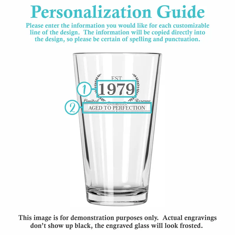 Well Aged | Personalized 16oz Pint Glass