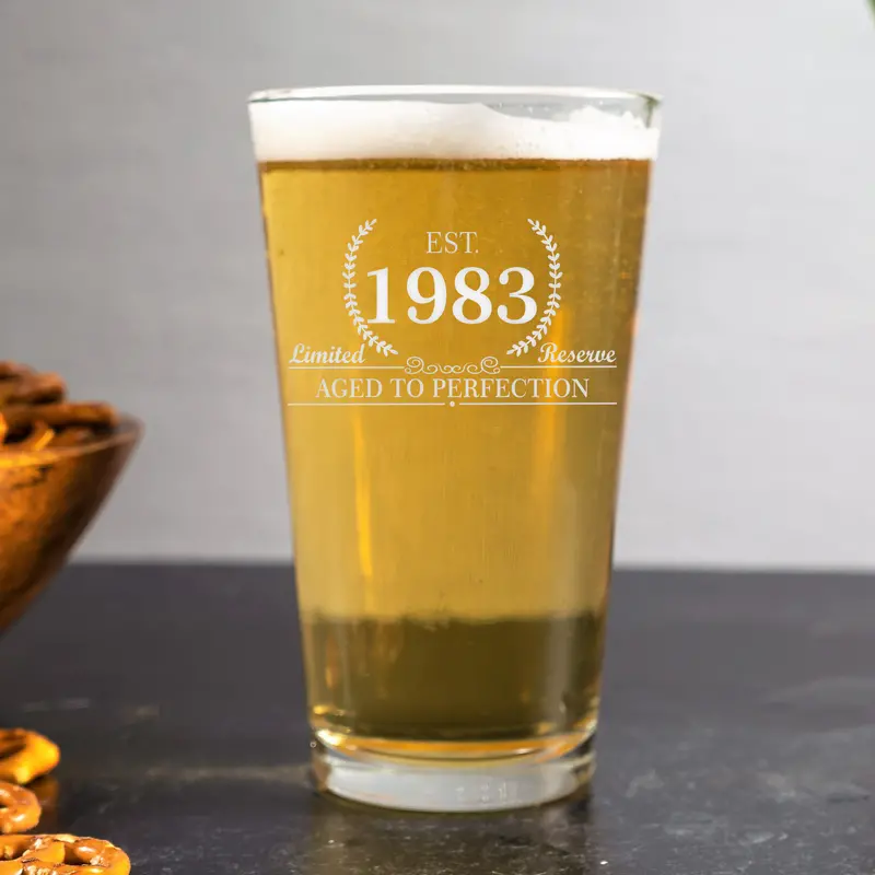 Well Aged | Personalized 16oz Pint Glass