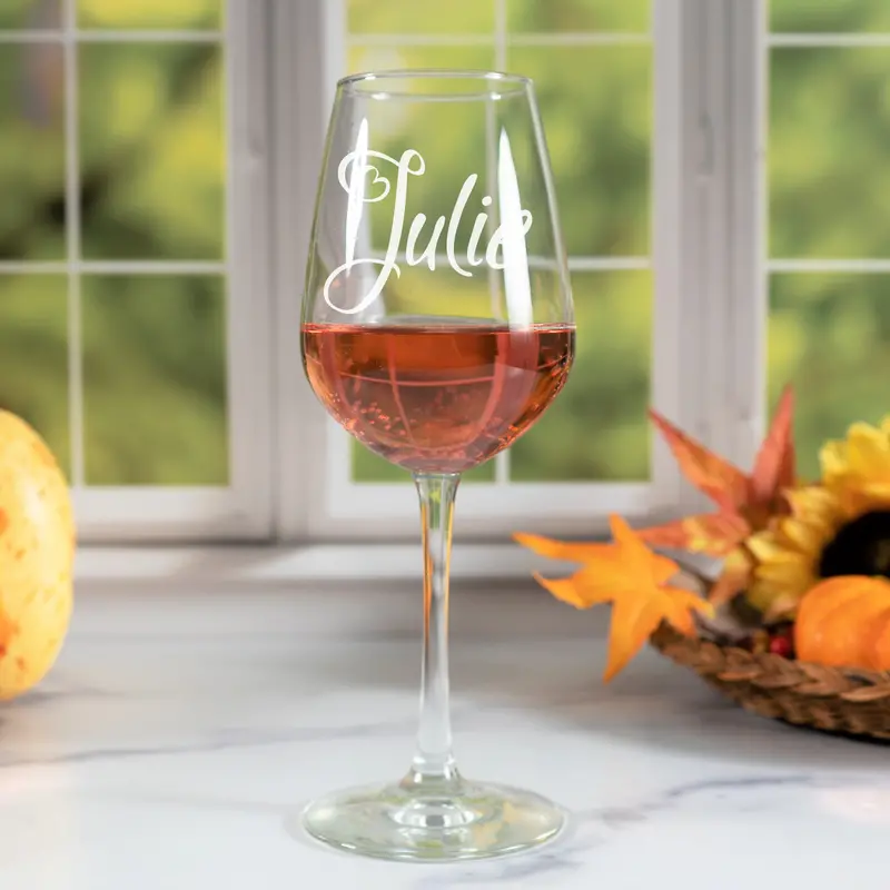A Little Love | Personalized 12.5oz Wine Glass