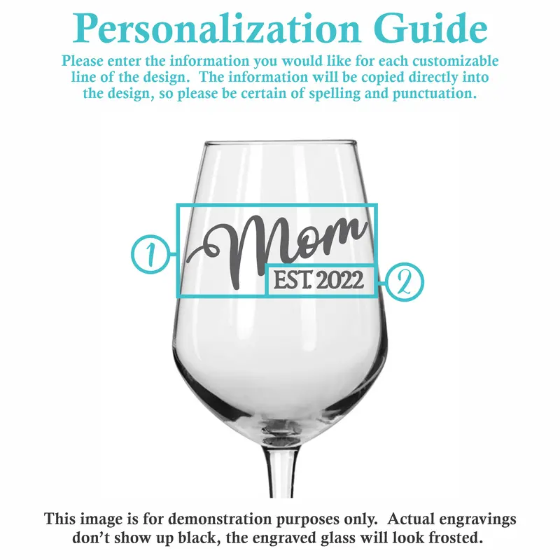 Family Ties | Personalized 12.5oz Wine Glass