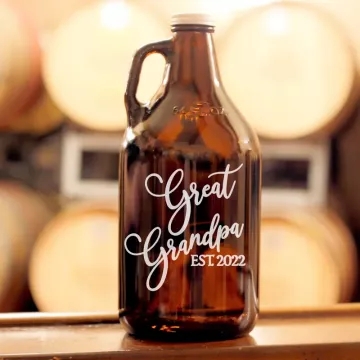 Family Ties | Personalized 64oz Glass Growler