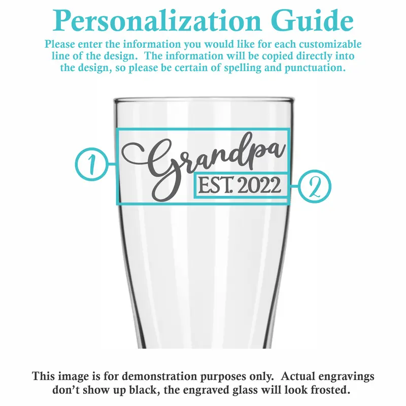 Family Ties | Personalized 16oz Pilsner Glass