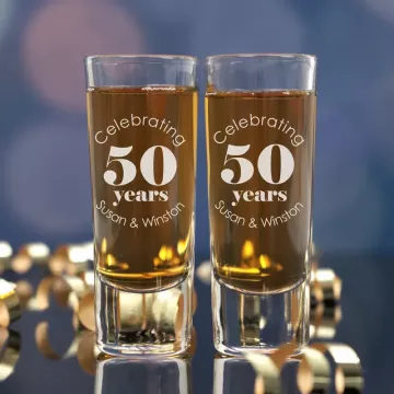 Celebrate With Us | Personalized 2oz Tall Shot Glass
