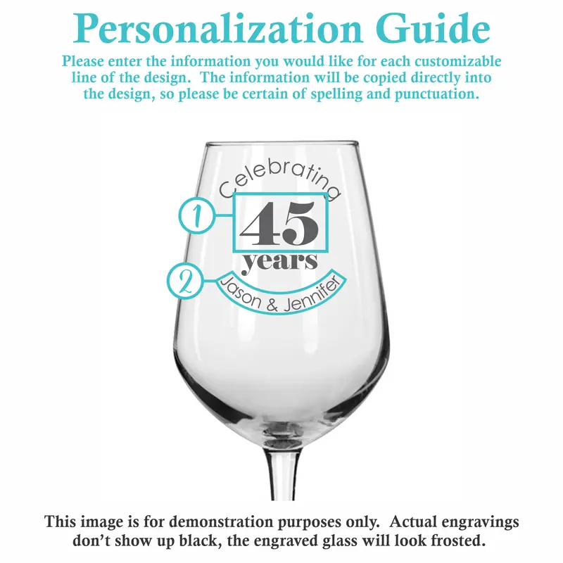 Celebrate With Us | Personalized 12.5oz Wine Glass