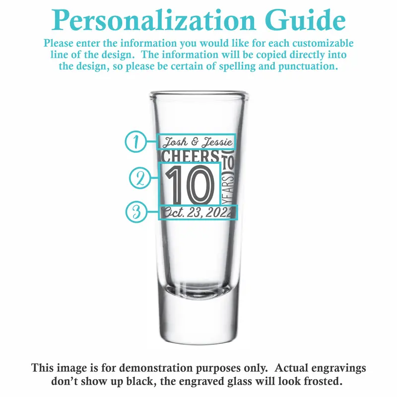 Milestones | Personalized 2oz Tall Shot Glass