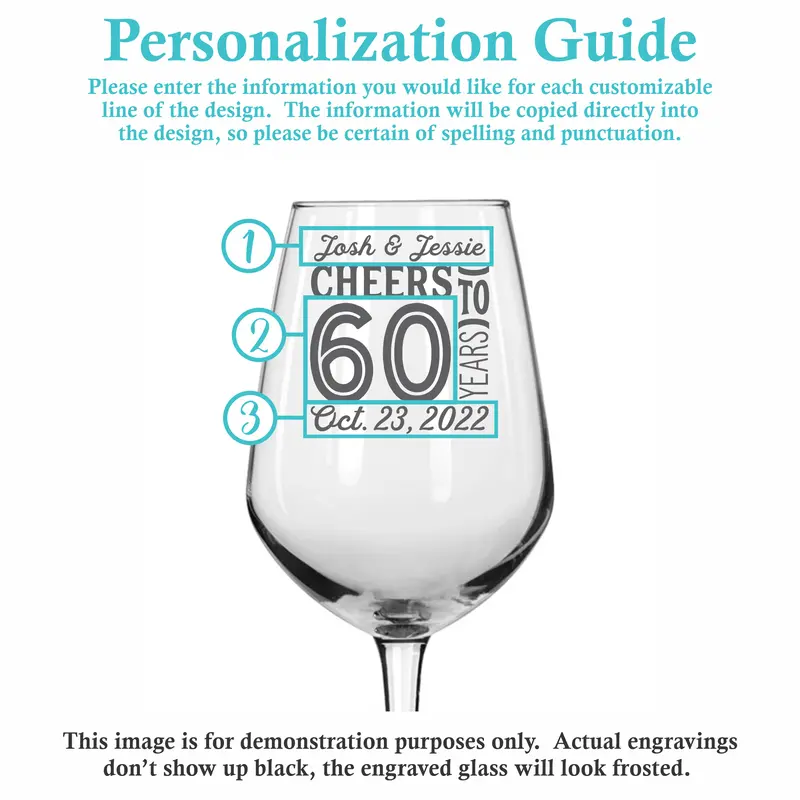 Milestones | Personalized 12.5oz Wine Glass