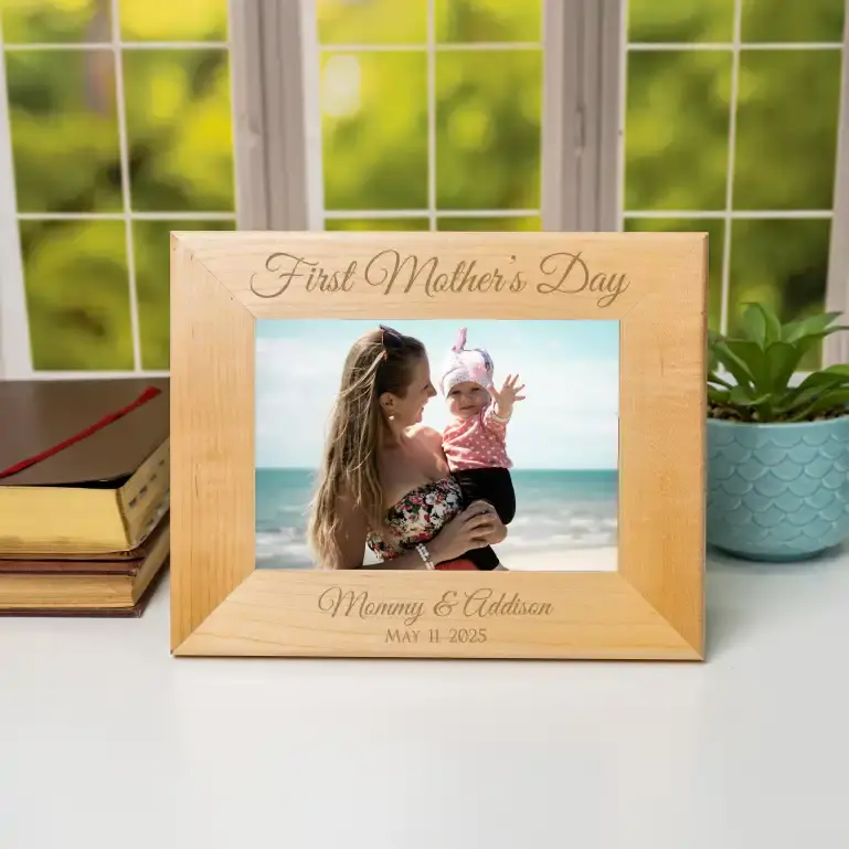 Mother's Day | Personalized Engraved Wood Picture Frame