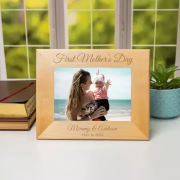 Mother's Day | Personalized Engraved Wood Picture Frame