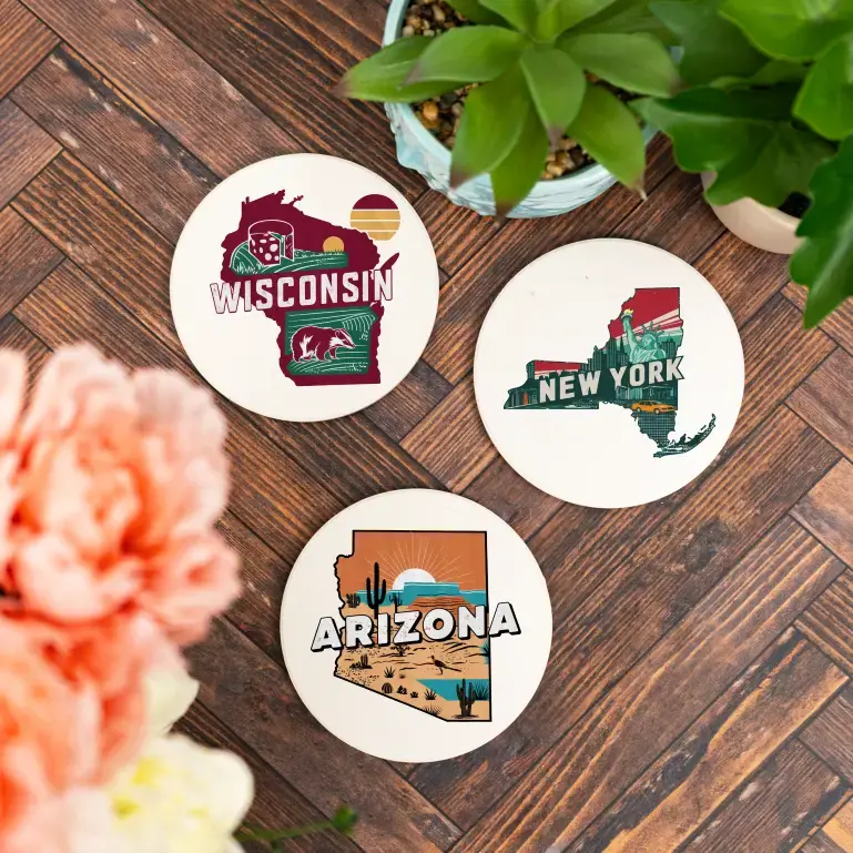 Rustic Road Trip | Ceramic Coasters