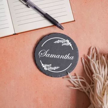 Besties | Personalized Coaster