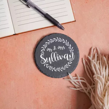 Cozy Couple | Personalized Coaster