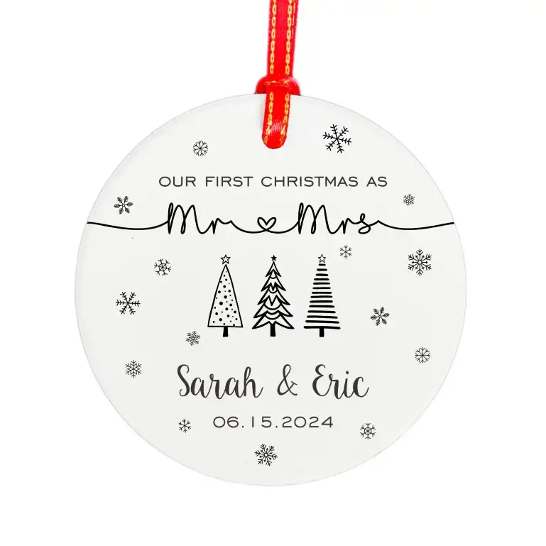 Mr & Mrs | Ceramic Tree Ornament