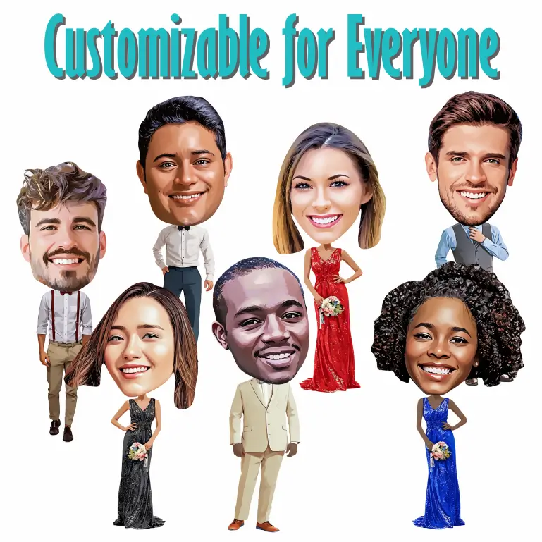 Big Head Wedding | 16oz Pint Glass