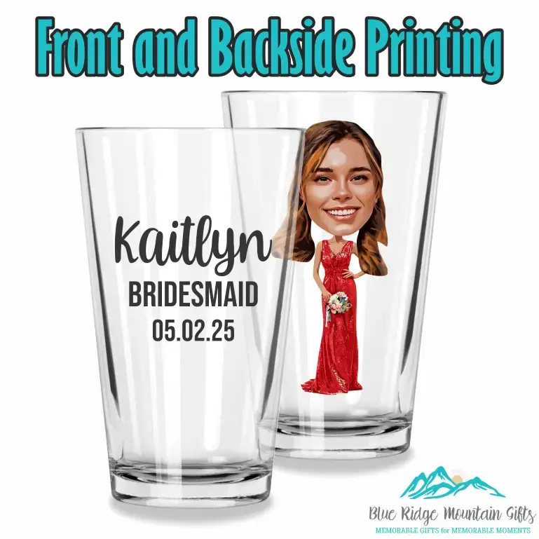 Big Head Wedding | 16oz Pint Glass