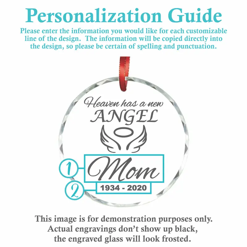 Angel | Personalized Crystal Ornament