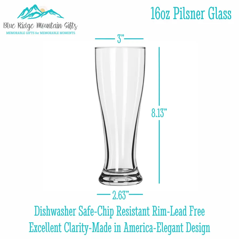 I Survived | Personalized 16oz Pilsner Glass