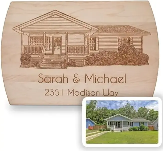 Engraved Photograph Cutting Board